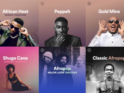 Флагманский плейлист Spotify Afro Hub преодолел отметку в 400 тыс. подписчиков