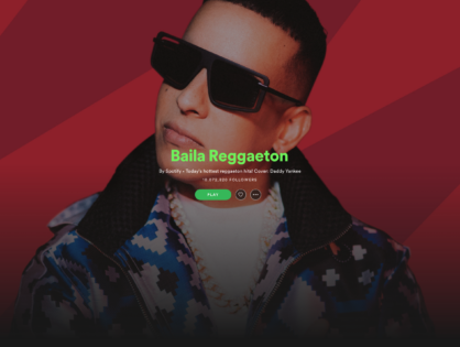 Плейлист Baila Reggaeton на Spotify теперь насчитывает 10 млн подписчиков