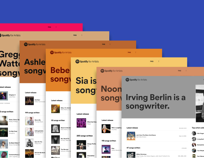 Spotify запустили Songwriters Hub