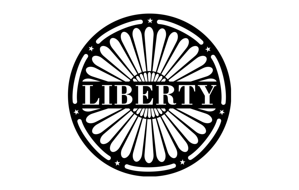 Libery. Либерти Медиа. Либерти эмблема. Liberty символ. Либерти тату логотип.