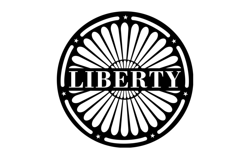 Либерти Медиа. Либерти эмблема. Liberty символ. Либерти тату логотип.