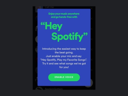 В Spotify появилось голосовое управление