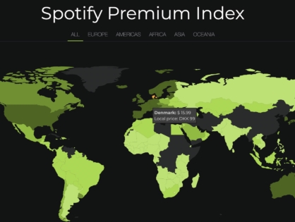 Сколько стоит Spotify в разных странах мира?