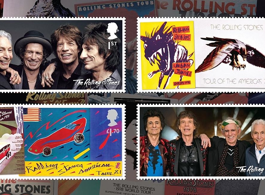 Rolling Stones появились на марках Королевской почты