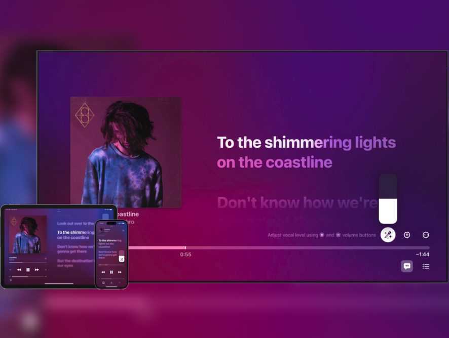 В Apple Music появилась функция караоке «Sing» с регулируемым вокалом