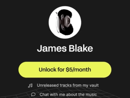 Джеймс Блейк запускает стриминговый сервис с прямой подпиской на музыкантов