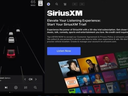 Утечка Tesla демонстрирует расширенную интеграцию SiriusXM в приборную панель